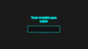 Lee más sobre el artículo TEXTO INVISIBLE